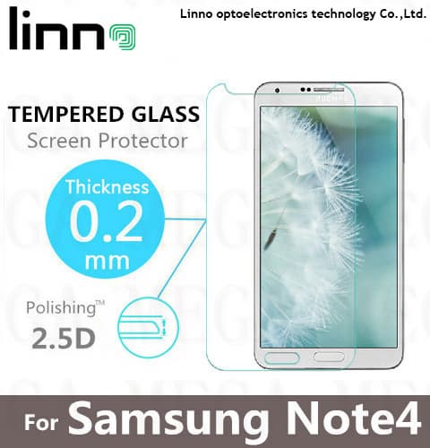 Tempered glass screen protector for Sam Note4